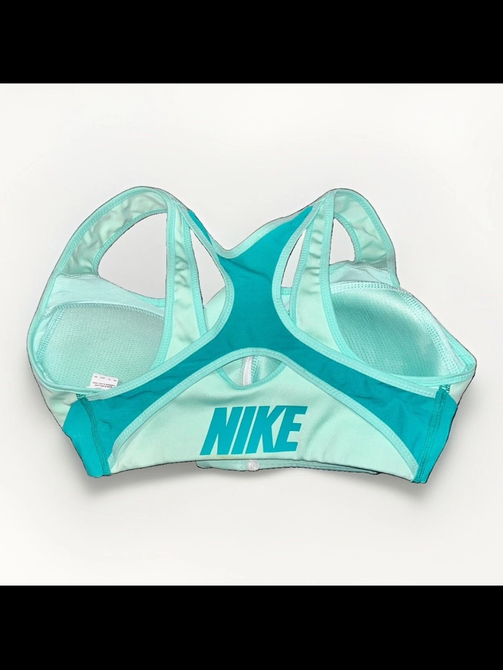 Nike Dri-FIT Women’s Sports Bra XS Mint Green Aqua Racerback Athletic Gym